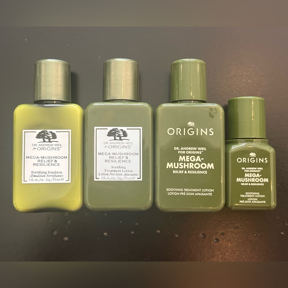 New Origins Mega-Mushroom Resilience Soothing Treatment Lotion, Set of 4